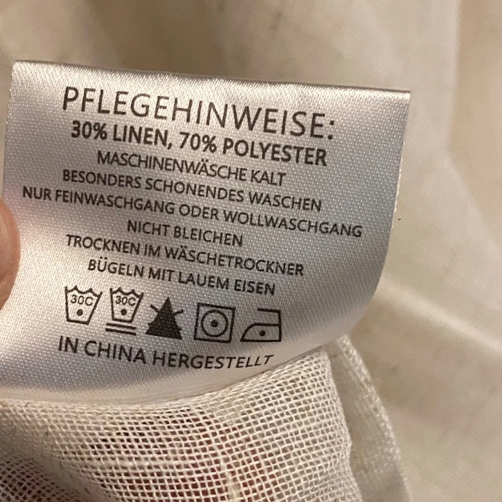 New H.VERSAILTEX Linen Curtains Natural Linen Mix Semi-Sheer Curtains 2 Panels.